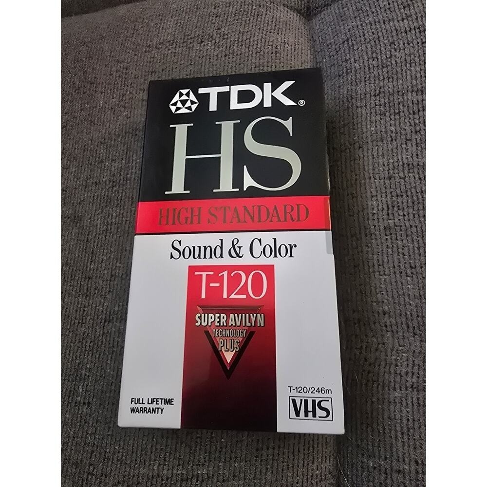 TDK T-120 Sound‎ and Color Blank VHS